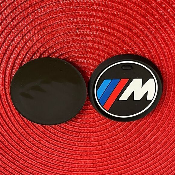 BMW Motorsports Logo Cup Holder Coasters set of 2 NWT - Picture 3 of 4